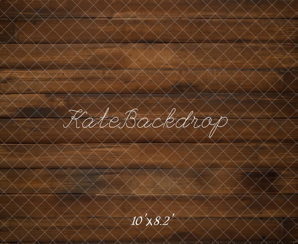 Kate Marron foncé Parquet Sol en bois Toile de fond conçue par Kate Image - Kate Backdrop FR