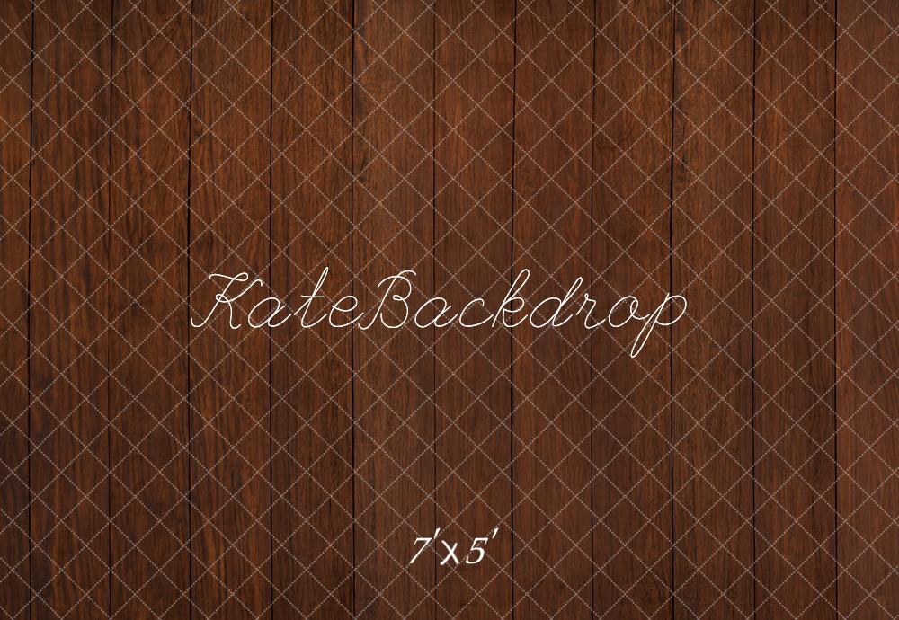 Kate Marron foncé Parquet Bois Sol Toile de fond conçue par Kate Image - Kate Backdrop FR
