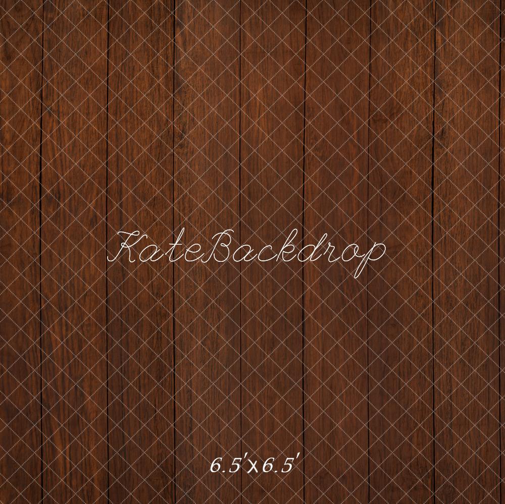 Kate Marron foncé Parquet Bois Sol Toile de fond conçue par Kate Image - Kate Backdrop FR