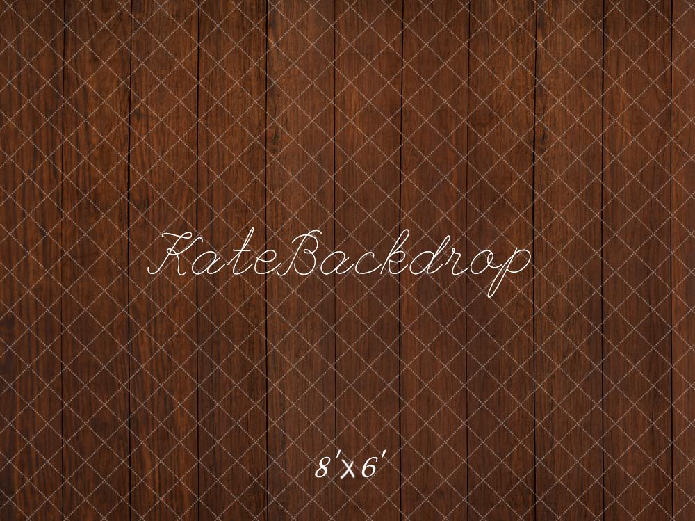 Kate Marron foncé Parquet Bois Sol Toile de fond conçue par Kate Image - Kate Backdrop FR