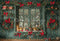 Kate Noël Vert Rétro Mur en bois Fenêtre Toile de fond conçue par Emetselch - Kate Backdrop FR
