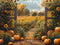 Kate Automne Tournesol Citrouille Campagne Toile de fond conçue par Emetselch - Kate Backdrop FR