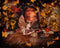 Kate Automne Feuilles d'érable Cabane Forêt Toile de fond conçue par Emetselch - Kate Backdrop FR