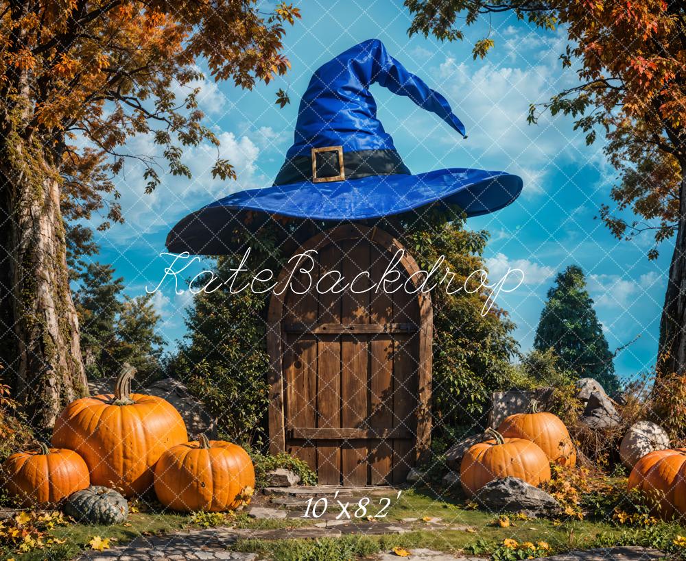 Kate Automne Érable Chapeau Magique Maison Toile de fond conçue par Emetselch - Kate Backdrop FR