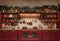 Kate Noël Cuisine Armoires Rouge Décors Toile de fond conçue par Emetselch - Kate Backdrop FR