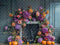 Kate Automne Arche de Fleurs Bleu Mur Vintage Toile de fond conçue par Emetselch - Kate Backdrop FR