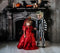 Kate Halloween Chauve-souris Gris Cheminée Rétro Toile de fond conçue par Emetselch - Kate Backdrop FR