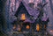 Kate Halloween Nuit Vieille Cabane Forêt Toile de fond conçue par Emetselch - Kate Backdrop FR