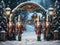 Kate Noël Casse-Noisette Arche Neige Lampadaire Toile de fond conçue par Emetselch - Kate Backdrop FR