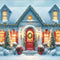 Kate Noël Neige Blanc Maison Soirée Toile de fond conçue par Emetselch - Kate Backdrop FR