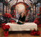 Kate Noël Verre Serre Plantes Neige Fleurs Toile de fond conçue par Emetselch - Kate Backdrop FR