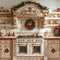 Kate Noël Cuisine Abricot Armoire Plats Toile de fond conçue par Emetselch - Kate Backdrop FR