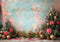 Kate Rose Poinsettia Sapin de Noël Fleurs Toile de fond conçue par Laura Bybee - Kate Backdrop FR