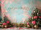 Kate Rose Poinsettia Sapin de Noël Fleurs Toile de fond conçue par Laura Bybee - Kate Backdrop FR
