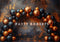 Kate Noir & Orange Arche de Ballons Toile de fond conçue par Patty Robert - Kate Backdrop FR