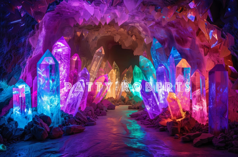 Kate Mystique Cristaux Violet Grotte Toile de fond conçue par Patty Robert - Kate Backdrop FR