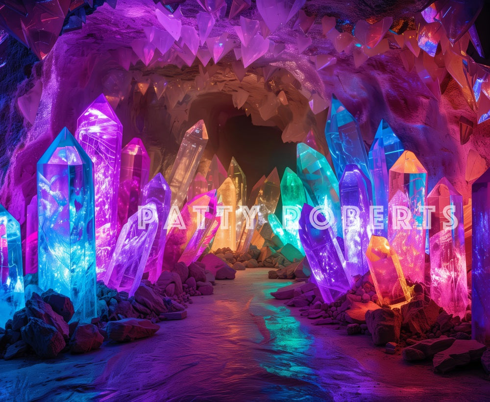 Kate Mystique Cristaux Violet Grotte Toile de fond conçue par Patty Robert - Kate Backdrop FR