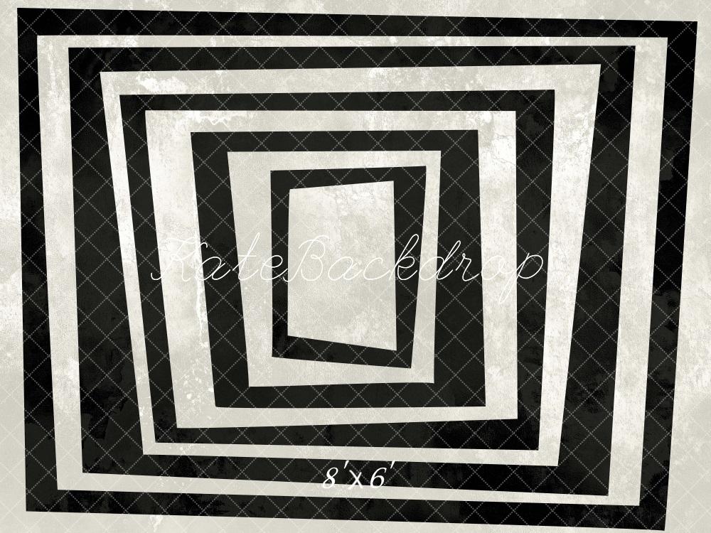 Kate Noir et Blanc Cadre Portrait Artistique Toile de fond conçue par Mini MakeBelieve - Kate Backdrop FR