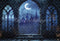 Kate Halloween Château Nuit Lune Toile de fond conçue par Emetselch - Kate Backdrop FR