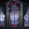Kate Halloween Chambre Squelette Fenêtre Toile de fond conçue par Mini MakeBelieve - Kate Backdrop FR