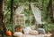 Kate Coin de Forêt Fenêtre Romantique Citrouilles Toile de fond conçue par Patty Robert - Kate Backdrop FR