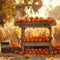 Kate Rustique Stand de citrouilles Récolte Champ Toile de fond conçue par Patty Robert - Kate Backdrop FR