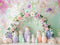 Kate Pastel Arche Floral Poupées Matriochka Toile de fond conçue par Patty Robert - Kate Backdrop FR