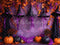 Kate Chapeau de Sorcière Halloween Violet Toile de fond conçue par Patty Robert - Kate Backdrop FR