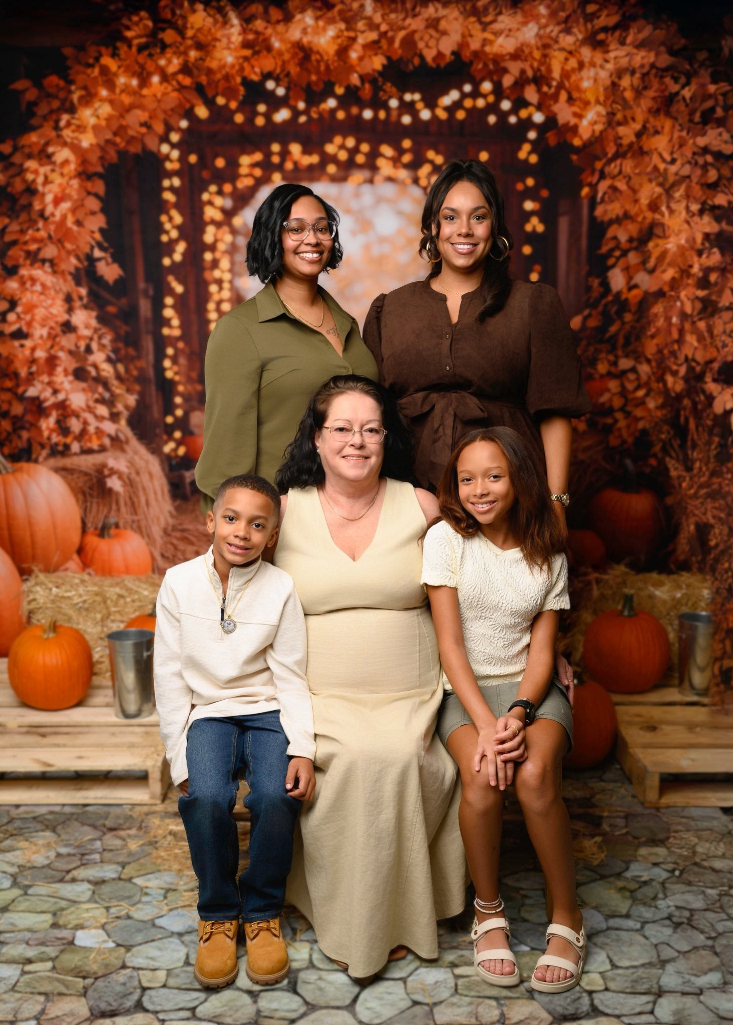 Kate Automne Érable Arche Citrouilles Grange Toile de fond conçue par Emetselch - Kate Backdrop FR