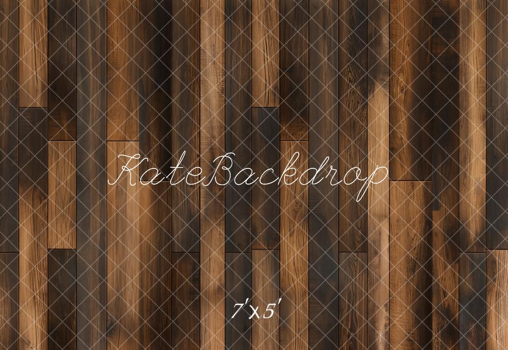 Kate Rétro Brun Parquet Sol en bois Toile de fond conçue par Emetselch - Kate Backdrop FR