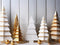 Kate Sapins de Noël en Bois Blanc Doré Toile de fond conçue par Megan Leigh - Kate Backdrop FR