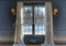 Kate Hiver Fenêtre Mur Gris Rideaux Toile de fond conçue par Megan Leigh - Kate Backdrop FR