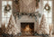 Kate Sapin de Noël Bohème Cheminée Famille Toile de fond conçue par Emetselch - Kate Backdrop FR