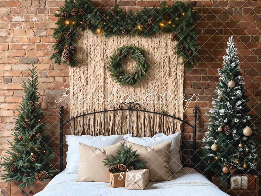Kate Sapin de Noël Tête de lit Bohème Toile de fond conçue par Emetselch - Kate Backdrop FR