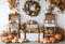 Kate Automne Citrouilles Couronne Boîte en bois Toile de fond conçue par Emetselch - Kate Backdrop FR