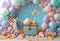 Kate Cake smash Mer Coloré Ballons Coquille Toile de fond conçue par Emetselch - Kate Backdrop FR