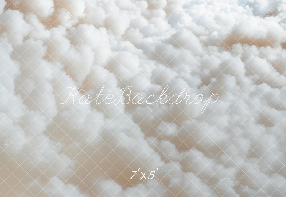 Kate Nuages duveteux Blanc Sol Toile de fond conçue par Emetselch - Kate Backdrop FR