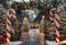 Kate Sapin de Noël Canne à sucre Jardin Toile de fond conçue par Emetselch - Kate Backdrop FR