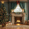 Kate Sapin de Noël Cheminée Cadeaux Fenêtre Toile de fond conçue par Emetselch - Kate Backdrop FR