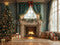 Kate Sapin de Noël Cheminée Cadeaux Fenêtre Toile de fond conçue par Emetselch - Kate Backdrop FR