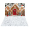 Kate Noël Maisons en pain d'épice Neige Toile de fond+Hiver Blanc Neige Sol Toile de fond - Kate Backdrop FR