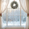 Kate Noël Blanc Fenêtre Couronne Rideau Hiver Toile de fond conçue par Emetselch - Kate Backdrop FR