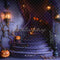 Kate Halloween Escalier Citrouille Toile d'araignée Toile de fond conçue par Emetselch - Kate Backdrop FR