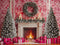 Kate Arbre de Noël Cheminée Rouge Cadeaux Toile de fond conçue par Emetselch - Kate Backdrop FR