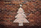 Kate Sapin de Noël Mur de briques Rouge Toile de fond conçue par Megan Leigh - Kate Backdrop FR