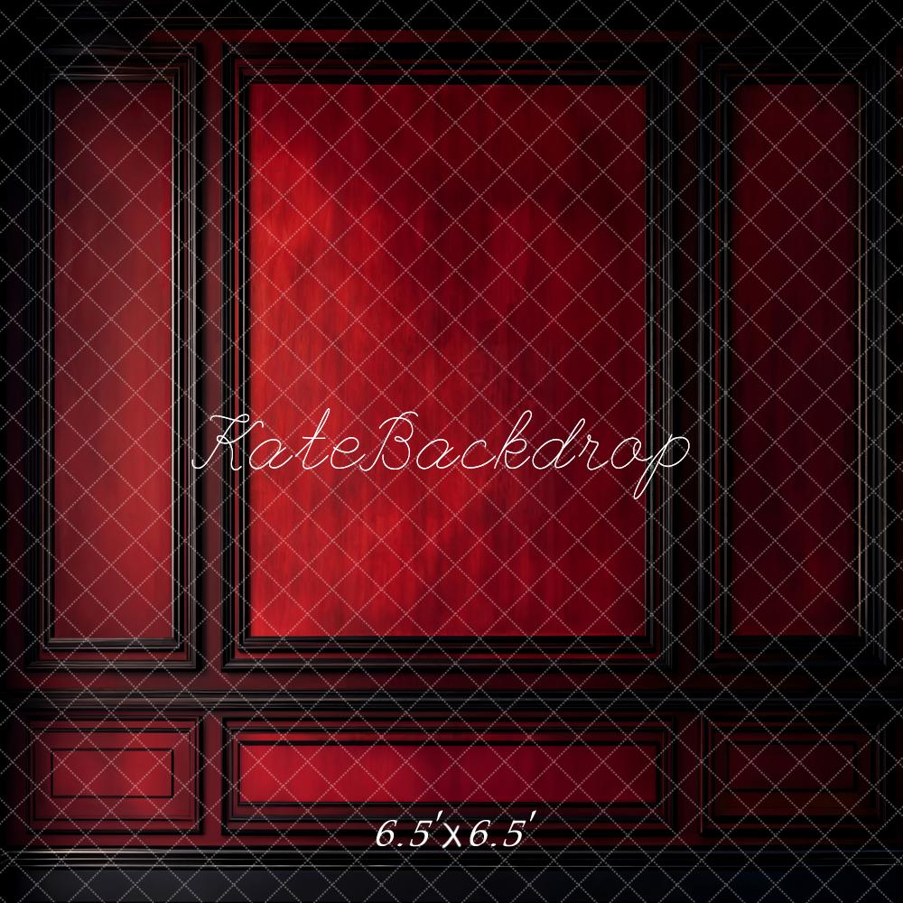 Kate Mur Vintage Rouge Sombre Portrait Toile de fond conçue par Emetselch