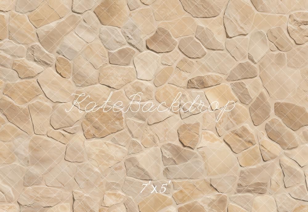 Kate Beige Texture de pierre Sol Toile de fond conçue par Emetselch - Kate Backdrop FR