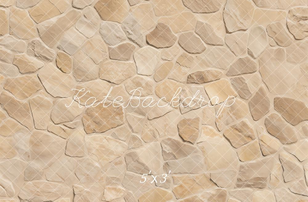 Kate Beige Texture de pierre Sol Toile de fond conçue par Emetselch - Kate Backdrop FR