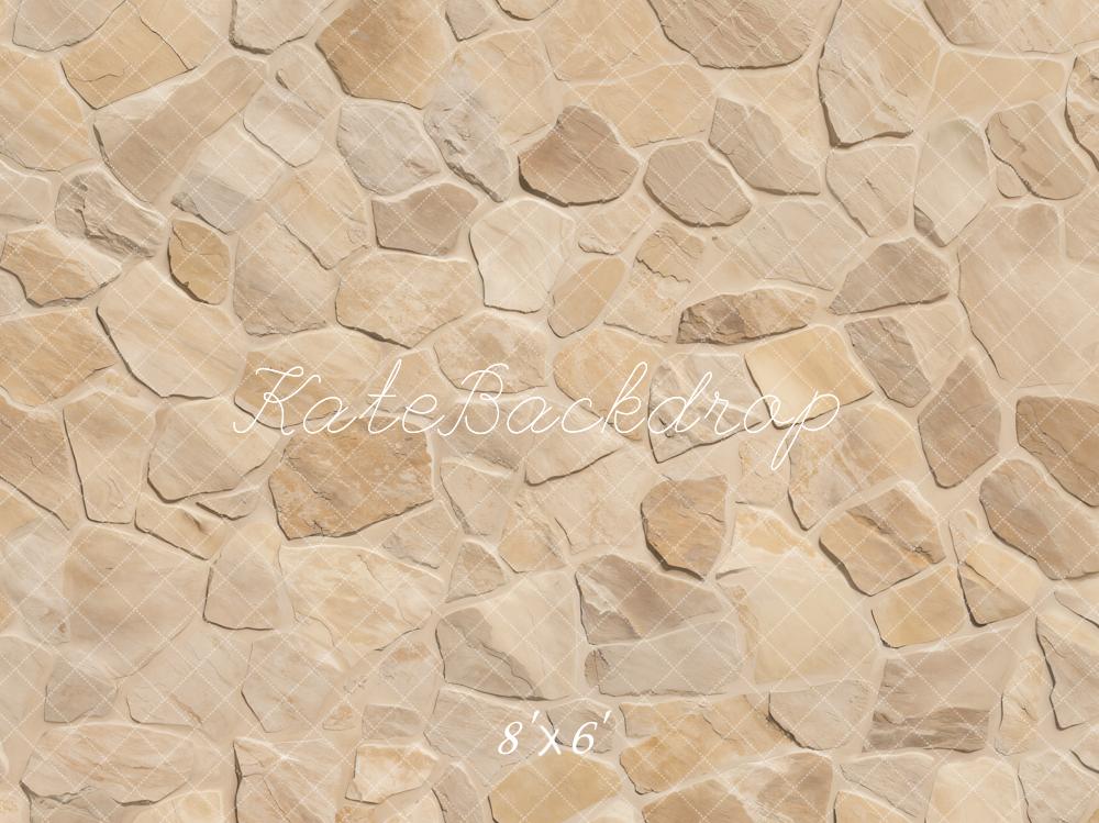 Kate Beige Texture de pierre Sol Toile de fond conçue par Emetselch - Kate Backdrop FR