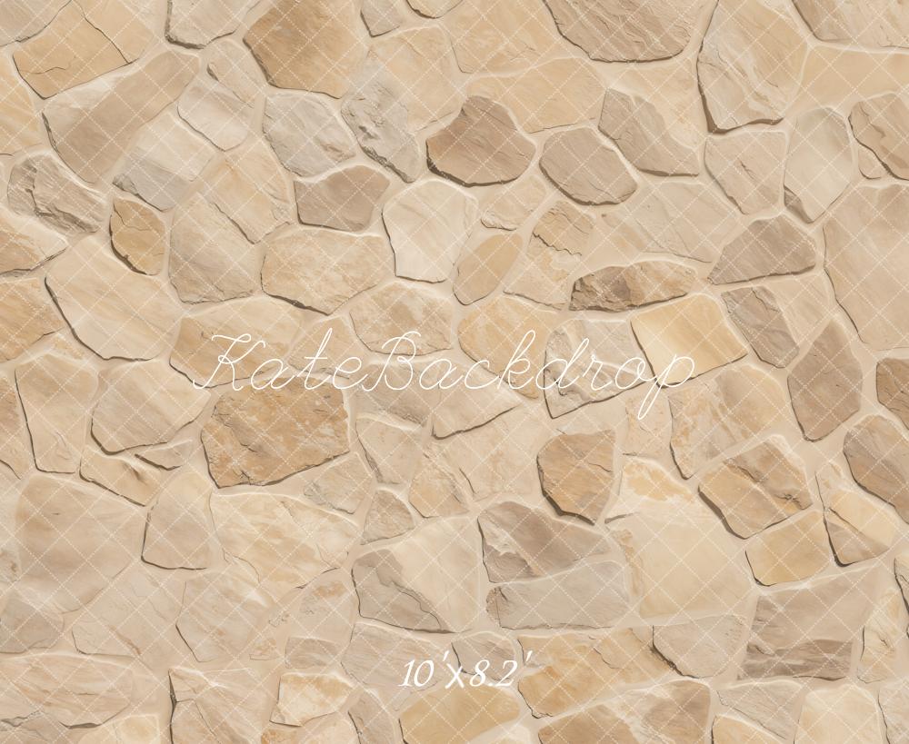 Kate Beige Texture de pierre Sol Toile de fond conçue par Emetselch - Kate Backdrop FR